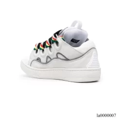 Lanvin Leather Curb White Multi Shoes Sneakers - la0000007 - Image 4