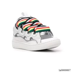 Lanvin Leather Curb White Multi Shoes Sneakers - la0000007 - Image 2