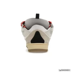 Lanvin Leather Curb White Ivory Shoes Sneakers - la0000001 - Image 4