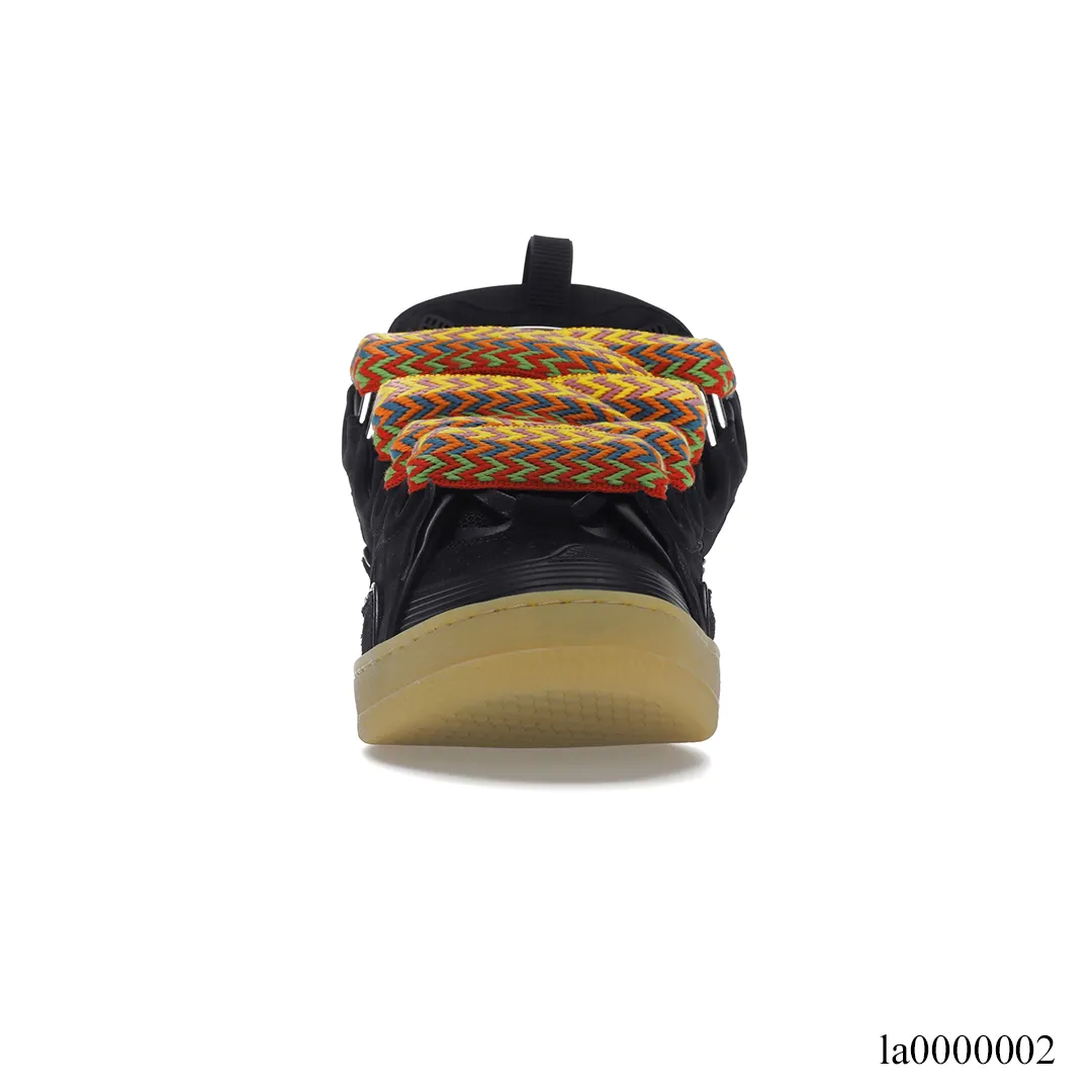 Lanvin Leather Curb Black Shoes Sneakers - la0000002 - Image 3