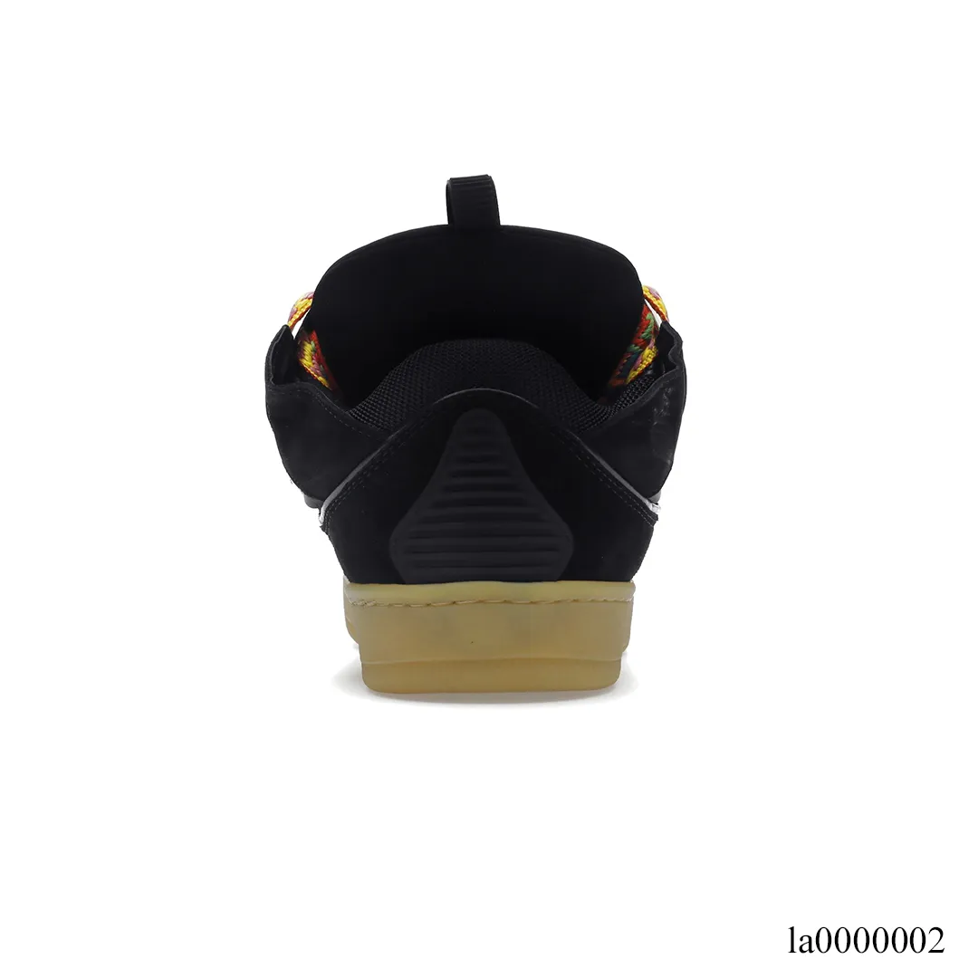 Lanvin Leather Curb Black Shoes Sneakers - la0000002 - Image 4