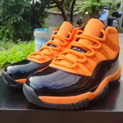 Air Jordan 11 Black Orange Shoes Sneakers - nk0004301 - Image 4