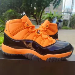 Air Jordan 11 Black Orange Shoes Sneakers - nk0004301 - Image 3