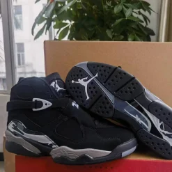 Air Jordan 8 Black Chrome Shoes Sneakers – nk0004038 - Image 6