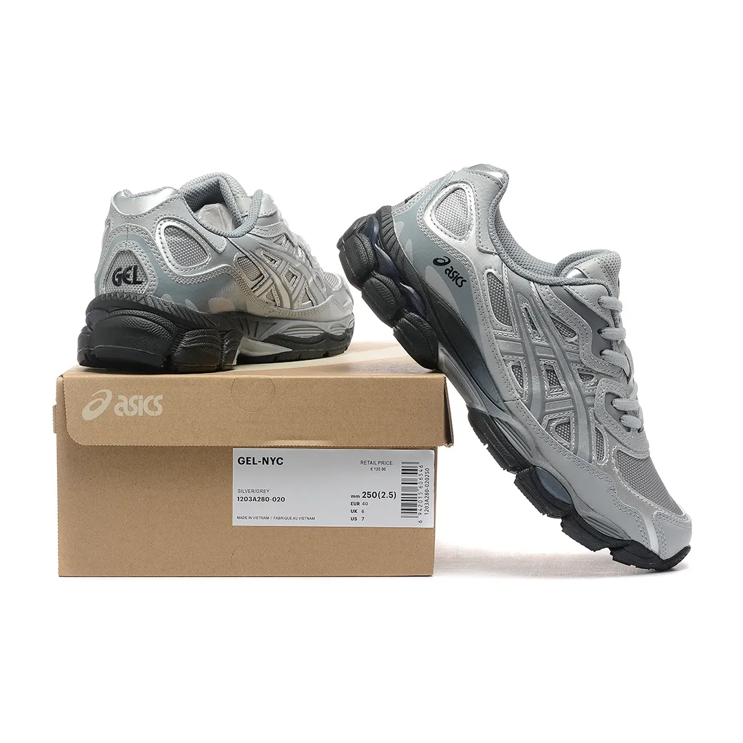AS Gel NYC Mid Grey Sheet Rock Shoes Sneakers - as0000023 - Image 4