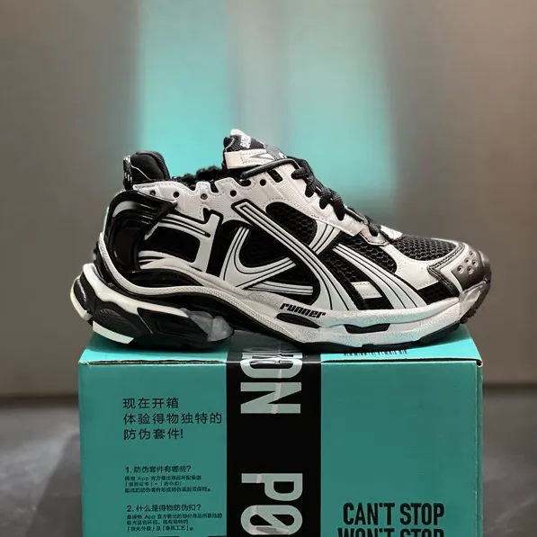 BLCG Runner White Black Shoes Sneakers - bl0000036 - Image 3