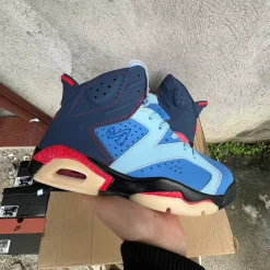 Awake NY x Air Jordan 6 “Midnight Navy”/“Blueberry” Shoes Sneakers - nk0005225 - Image 3