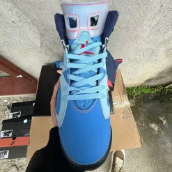 Awake NY x Air Jordan 6 “Midnight Navy”/“Blueberry” Shoes Sneakers - nk0005225 - Image 5