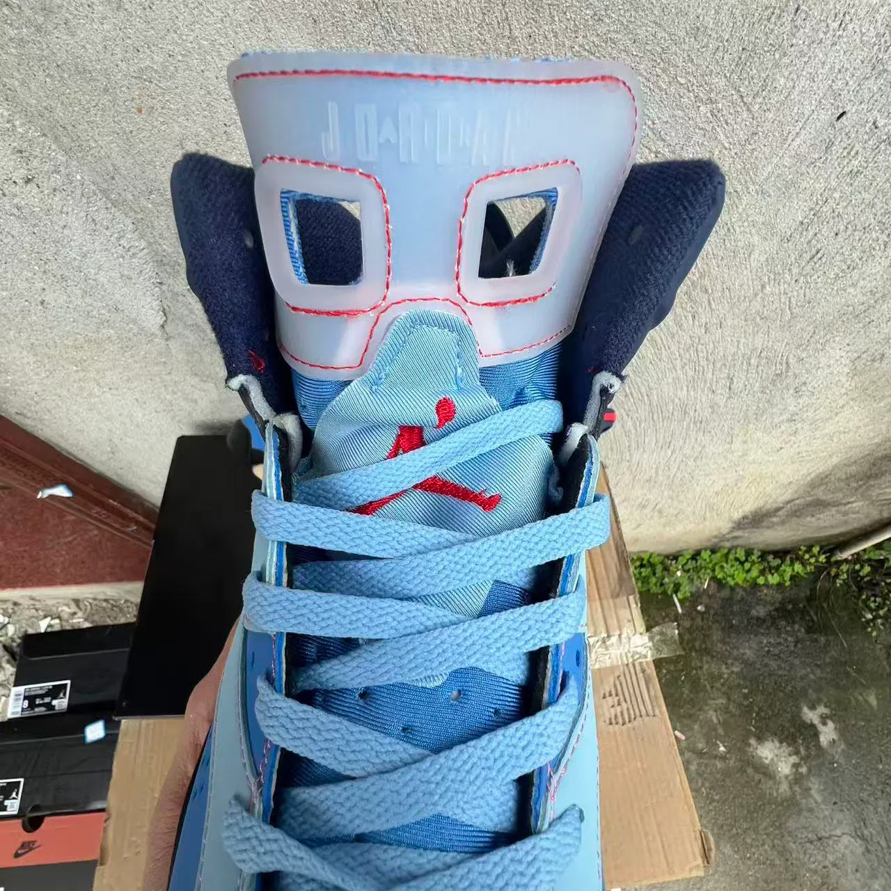 Awake NY x Air Jordan 6 “Midnight Navy”/“Blueberry” Shoes Sneakers - nk0005225 - Image 6