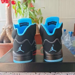 Air Jordan 5 Black UNC/ Black Carolina Shoes Sneakers - nk0004731 - Image 3