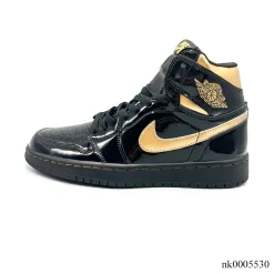 Air Jordan 1 Retro High OG "Black Metallic Gold" Shoes Sneakers – nk0005530 - Image 2