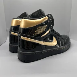 Air Jordan 1 Retro High OG "Black Metallic Gold" Shoes Sneakers – nk0005530 - Image 7