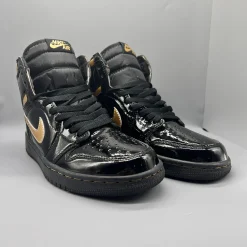 Air Jordan 1 Retro High OG "Black Metallic Gold" Shoes Sneakers – nk0005530 - Image 8